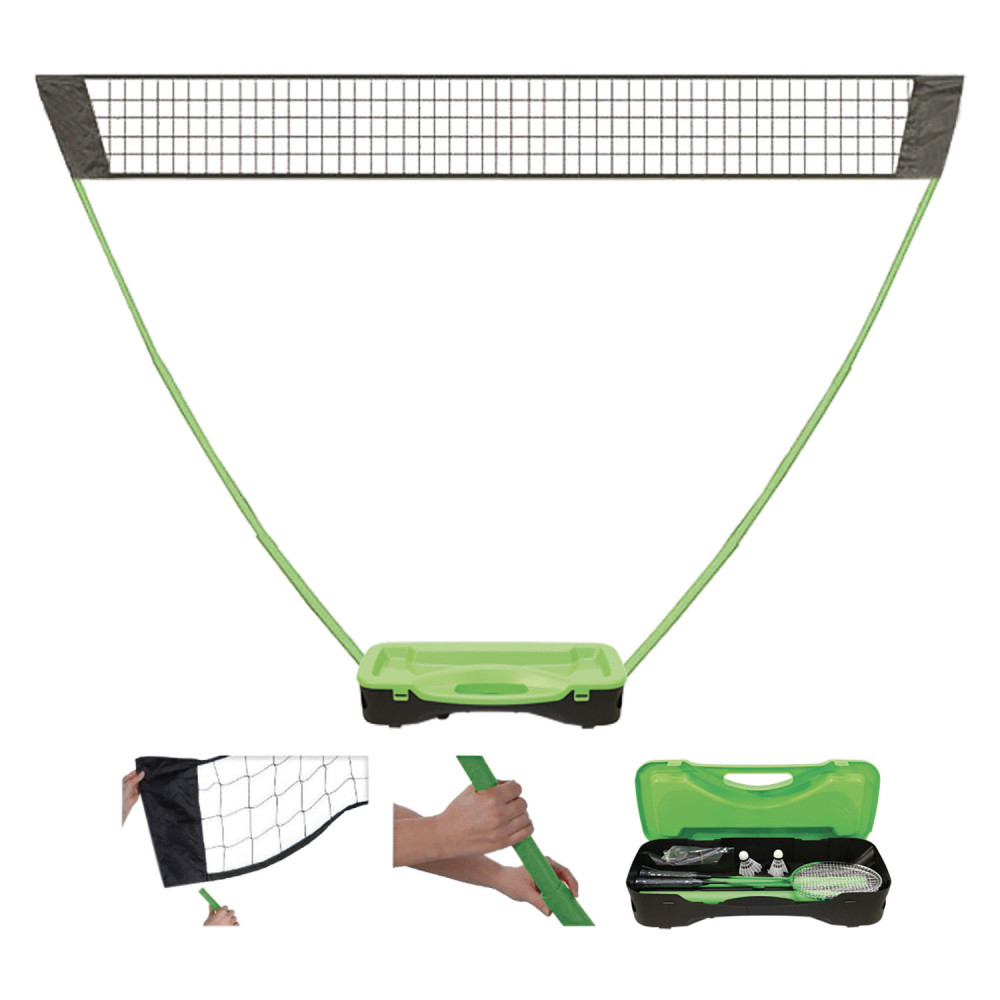 Filet de tennis pliable avec filet de badminton portable avec base de  rangement