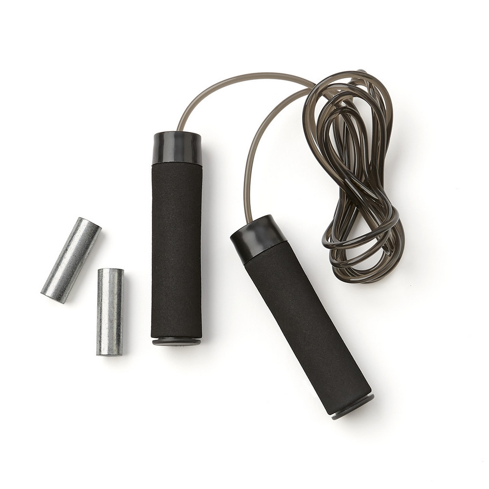 Corde à Sauter Lestée Cuir - 500 G - Cross Training, Boxe - Poids Ajustable