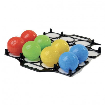 Jeu boules de pétanques Vert et marron x6