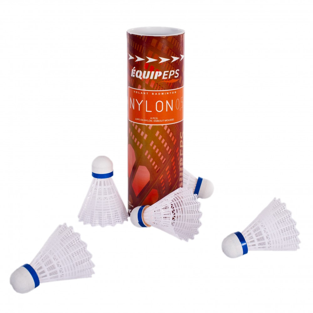 Sachet De 6 Volants De Badminton Multicolores En Plastique - Accessoire Jeu De Raquettes, Dès 4 Ans
